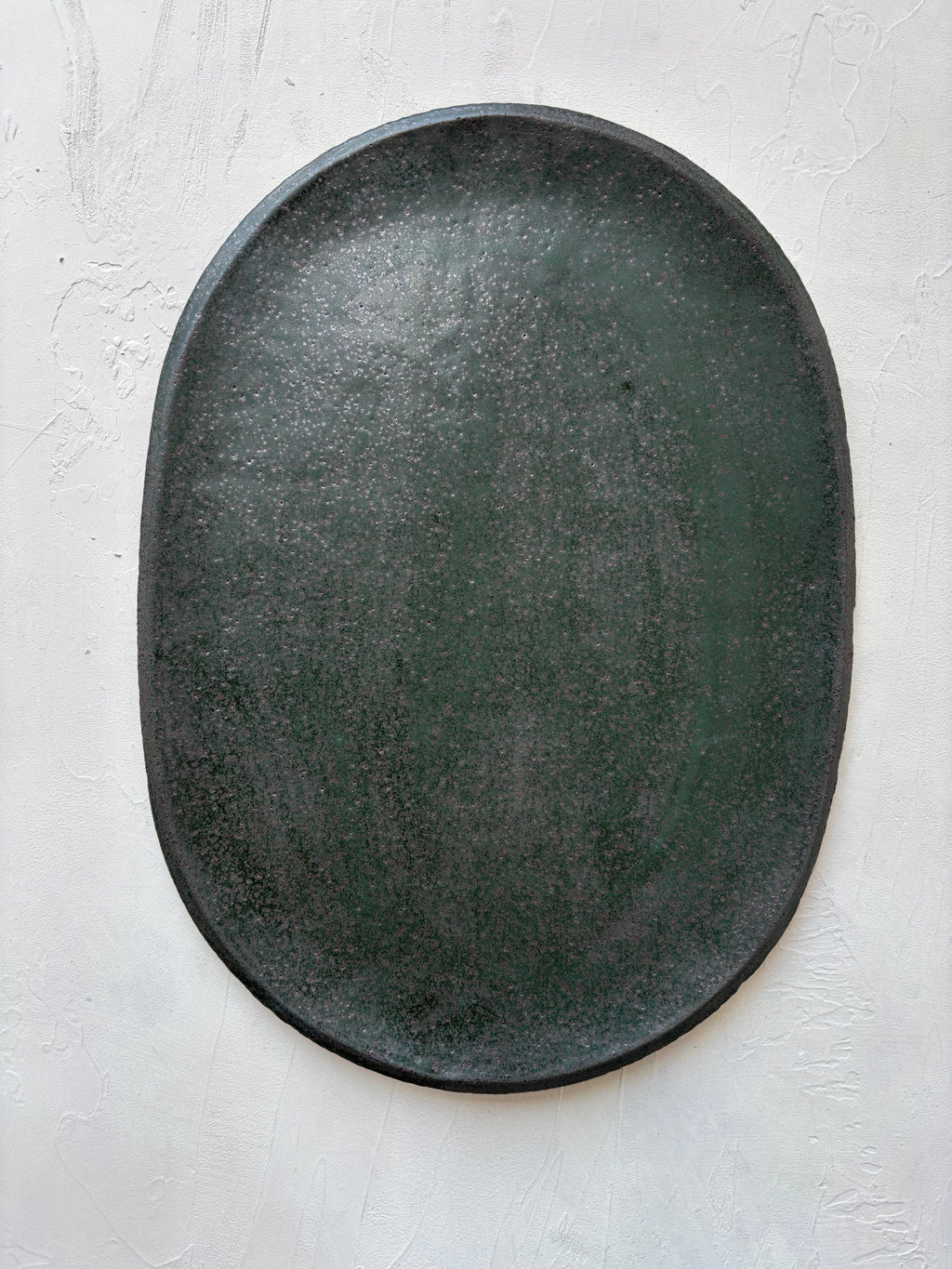 Oval Server in Hunter Green (Ready to ship)