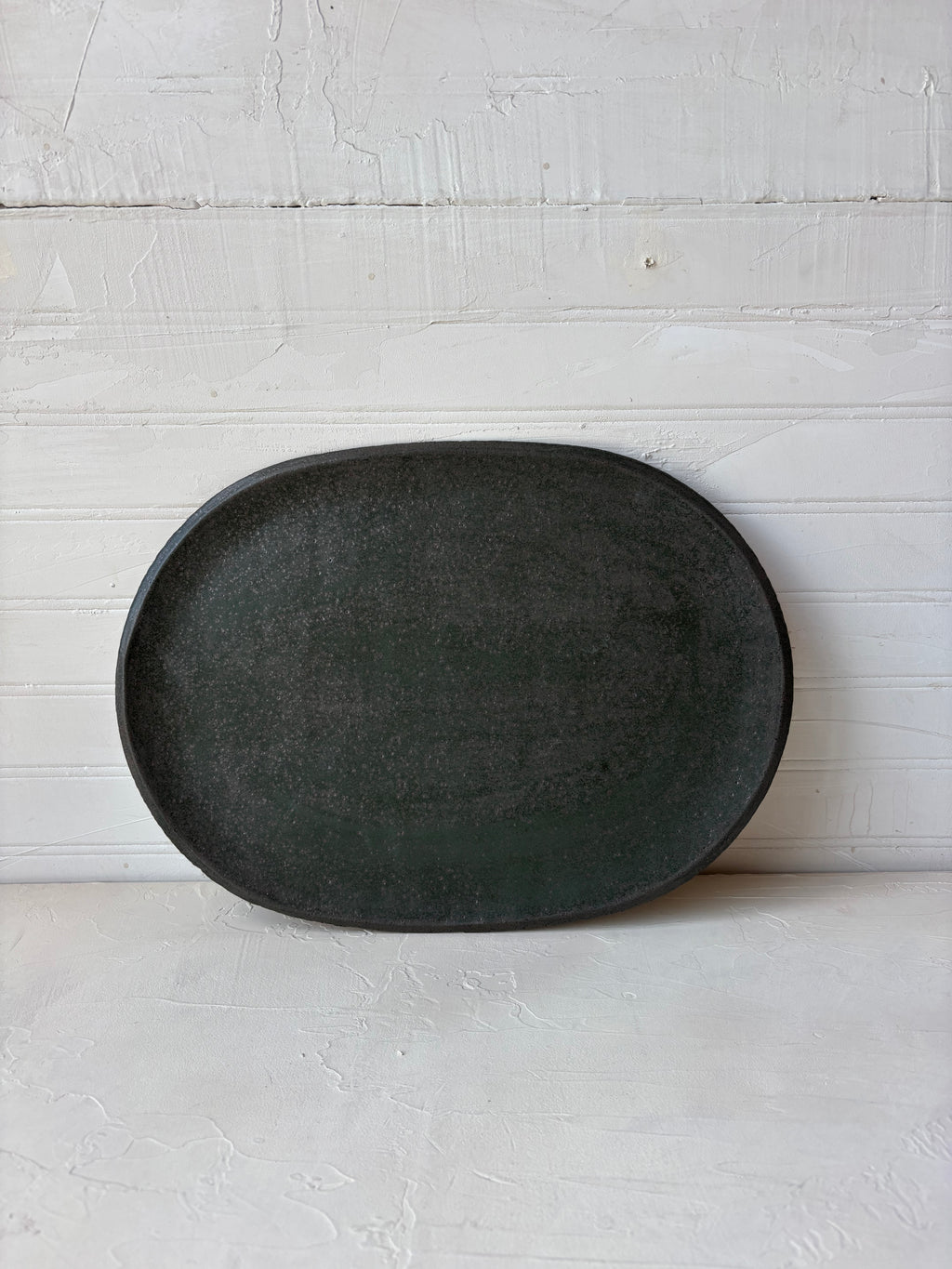 Oval Server in Hunter Green (Ready to ship)