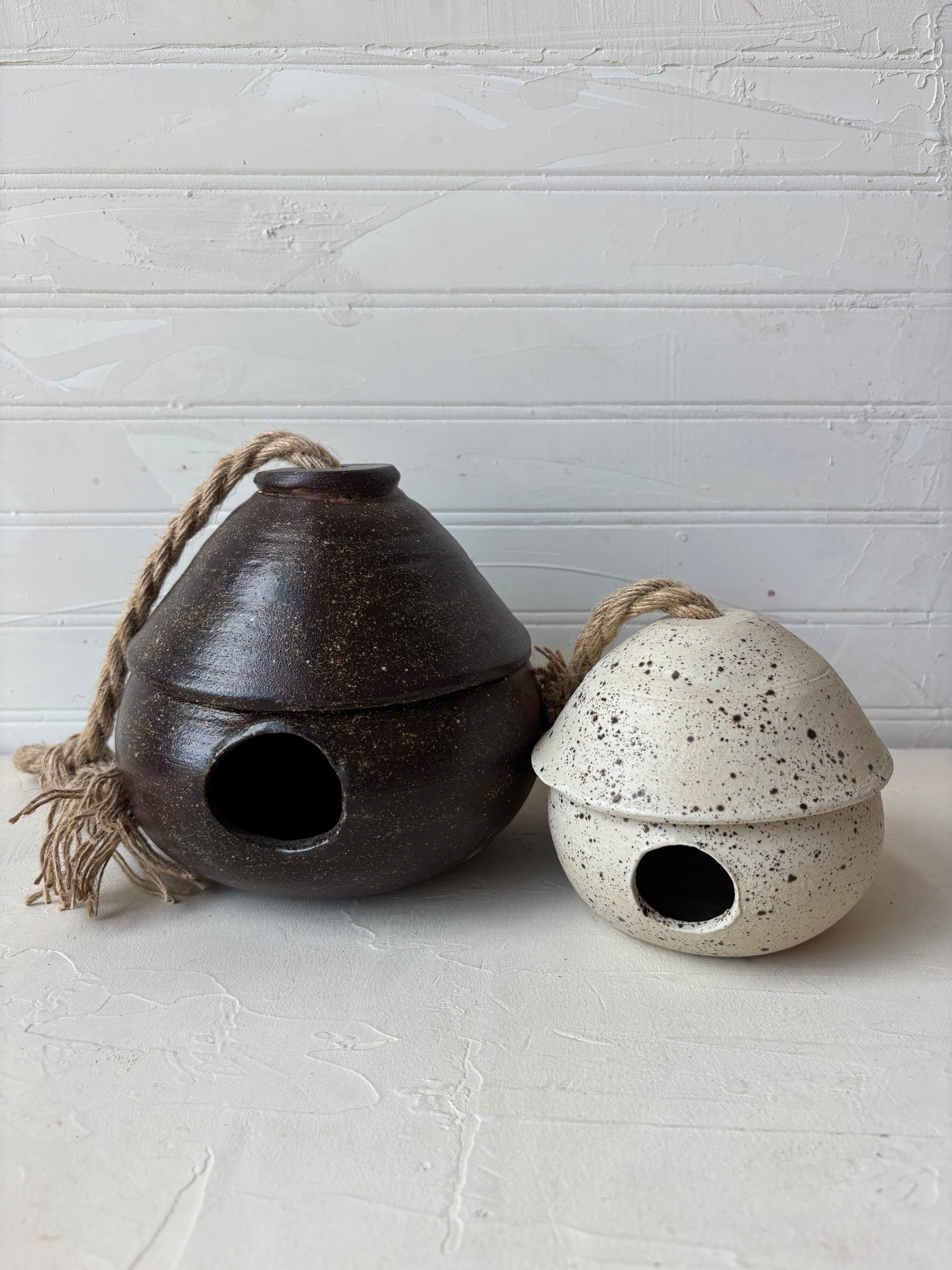 Large Bird House in Ash Brown (Ready to ship)