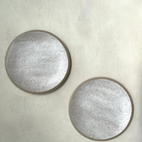 8.5" Orb Plate in Heavy Satin Oat