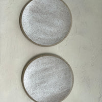 8.5" Orb Plate in Heavy Satin Oat