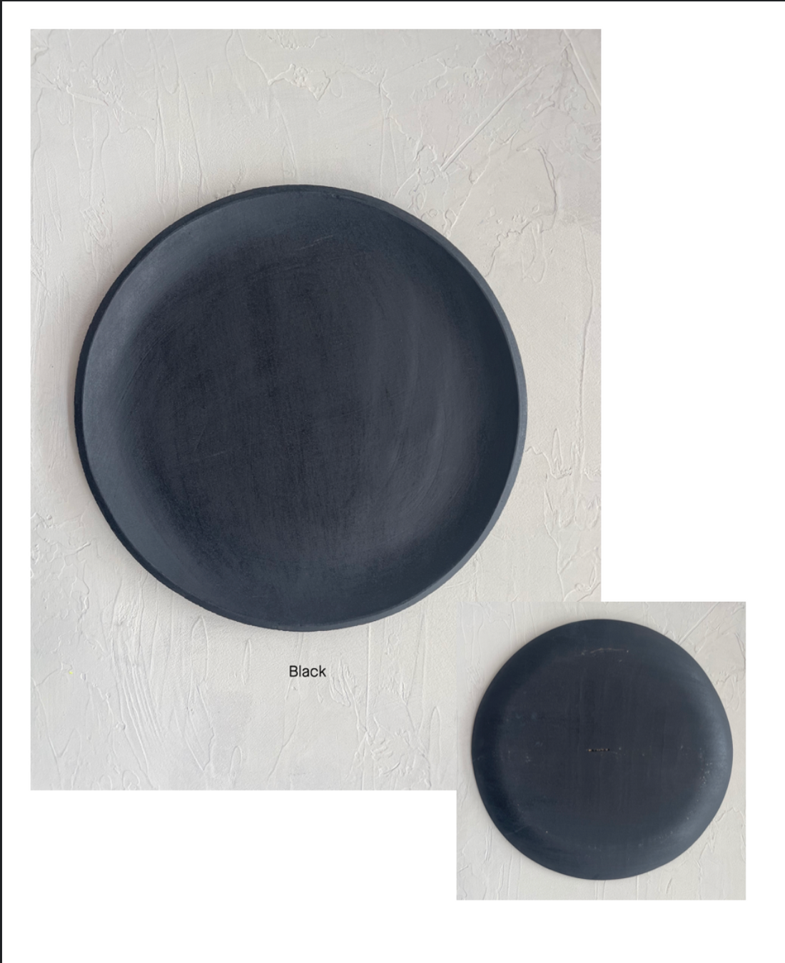 Elongated Serving Platter in Black
