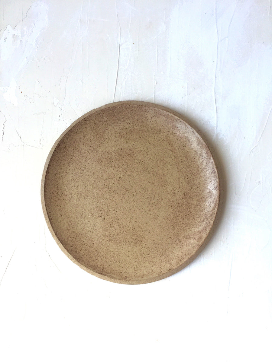 10.5 inch Orb Plate in Sand