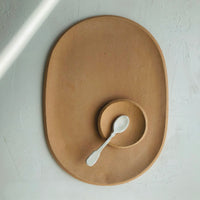 Oval Server in Peach