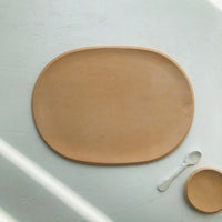 Oval Server in Peach