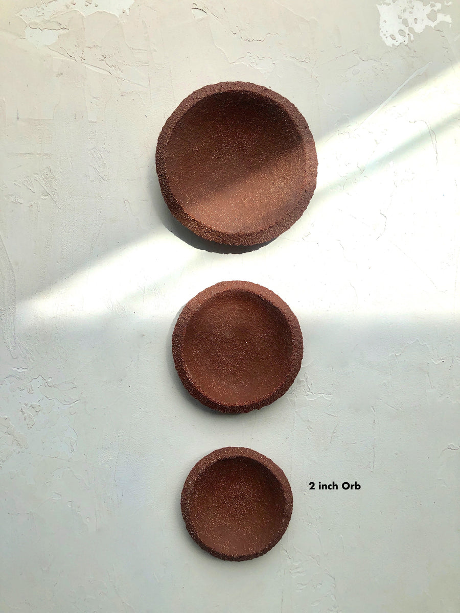2 inch Orb Dish in Rojo