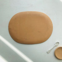 Oval Server in Peach