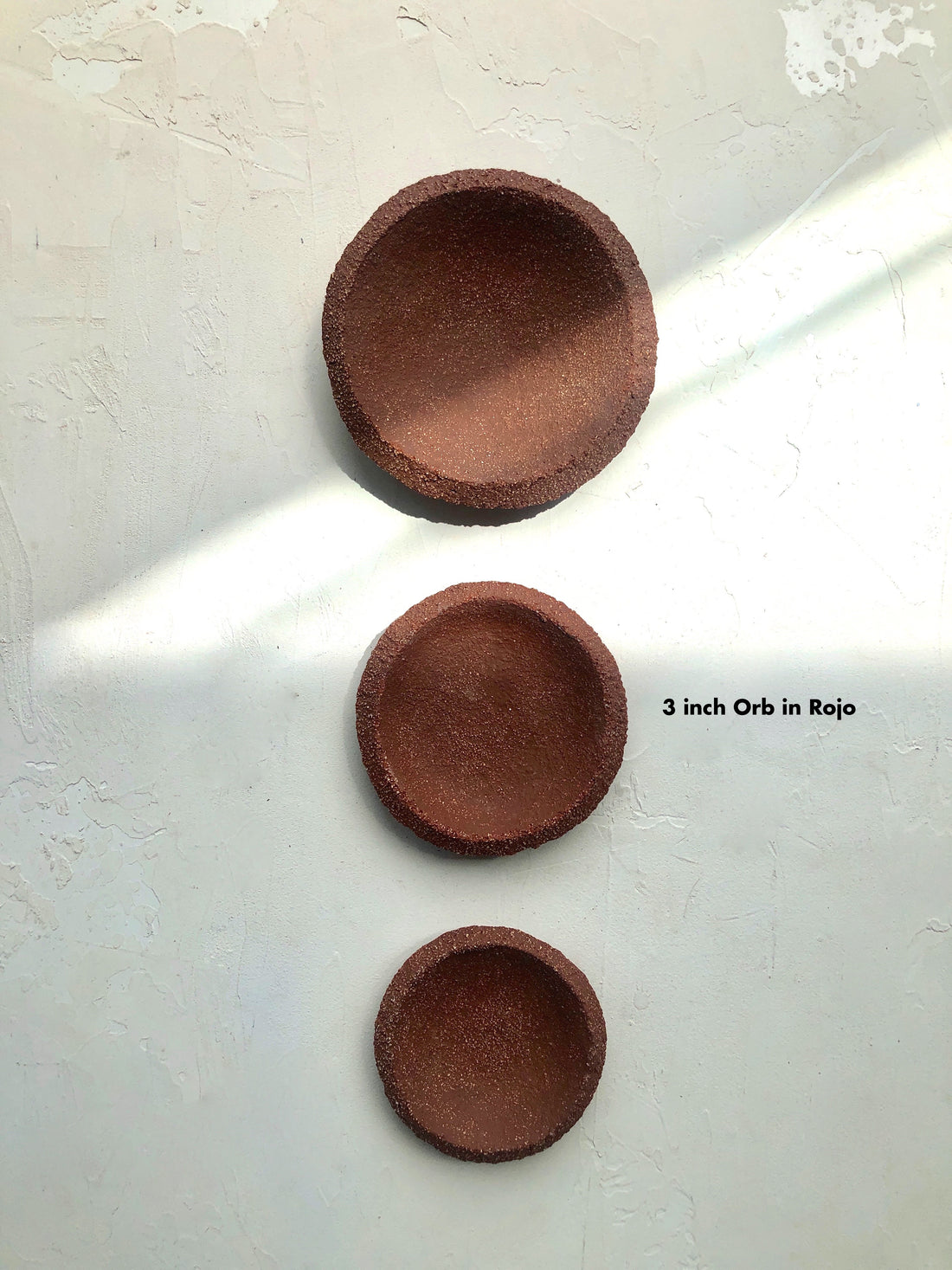 3 inch Orb Dish in Rojo