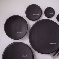 10.5 inch Orb Plate in Black