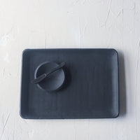 cafe serving tray in Black