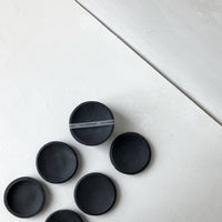 6 Pack of 3.5 inch Orb Dishes in Black