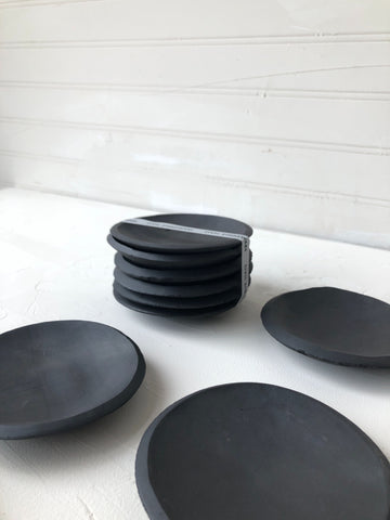 6 Pack of 3.5 inch Orb Dishes in Black