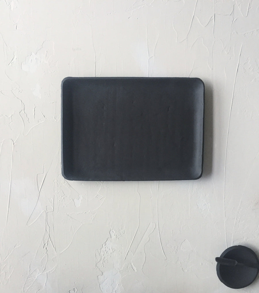 cafe serving tray in Black