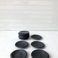 6 Pack of 3.5 inch Orb Dishes in Black