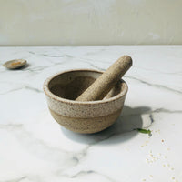 Mortar + Pestle in Satin Oat