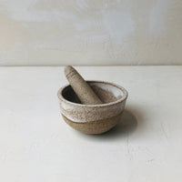 Mortar + Pestle in Satin Oat