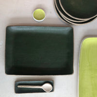 cafe serving tray in Hunter Green