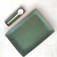 cafe serving tray in Hunter Green