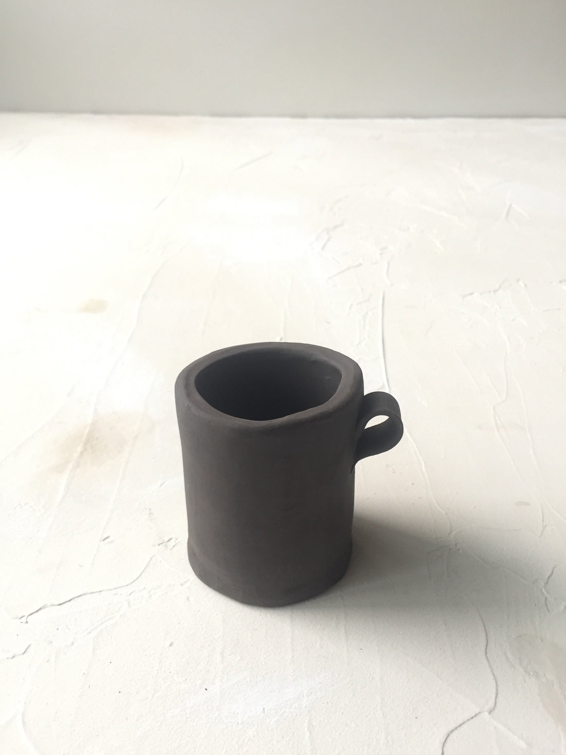 Dark Brown-black Rustic Double Espresso Cup, Handmade Ceramic Cortado Cup,  No Handle 5 Oz Espresso Cup, Americano Cup, Mocha Cup 