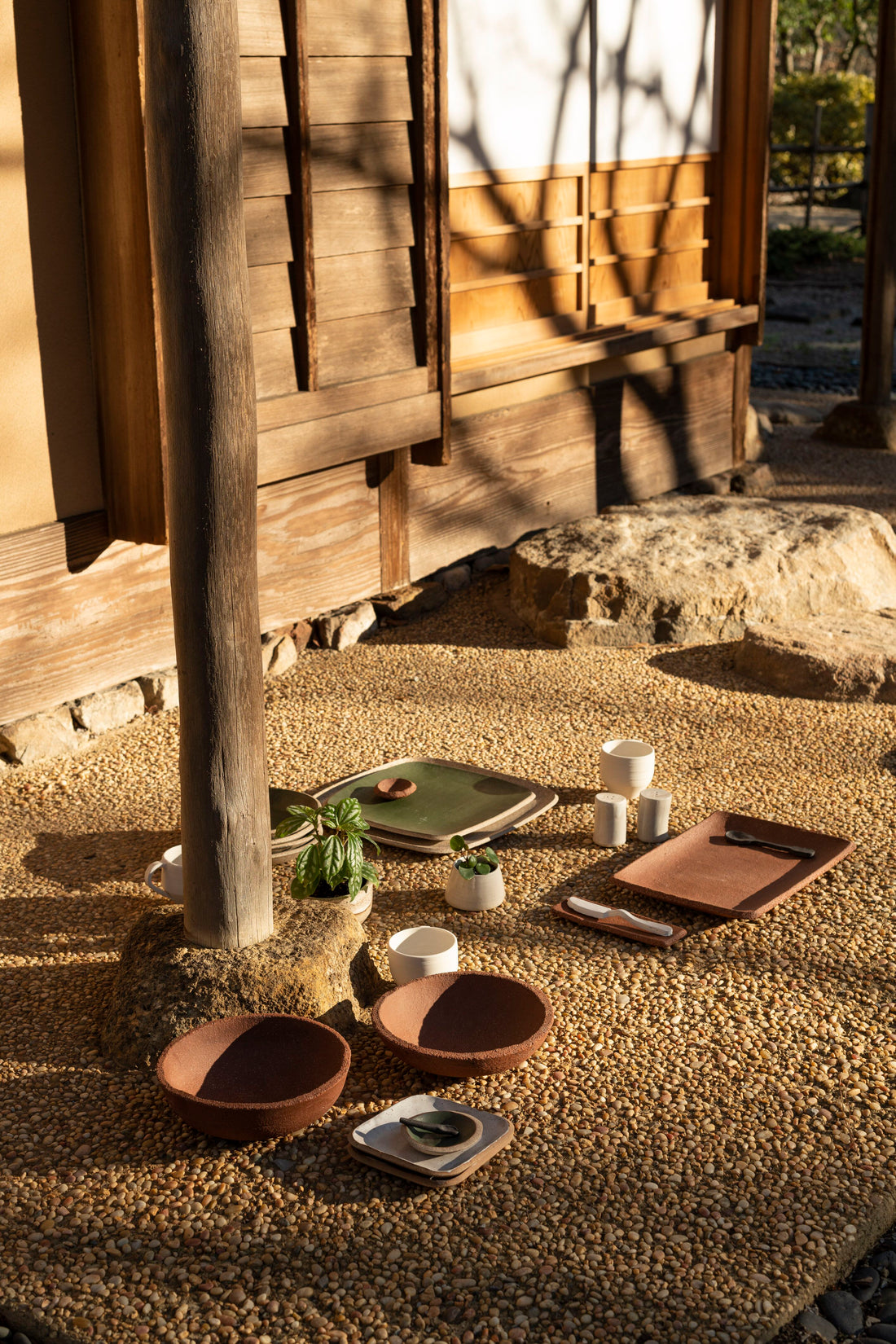 cafe serving tray in Rojo